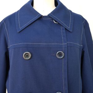 1960's Navy Blue London Fog Jacket - Fashionconservatory.com
