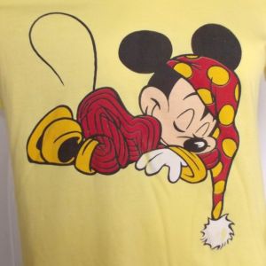 MICKEY MOUSE Nightgown/Sleep Shirt, M/L, Yellow, Short sleeves - Fashionconservatory.com