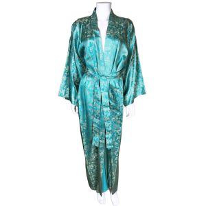 Vintage Japanese Dressing Gown Kimono Style Robe Size L