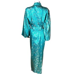 Vintage Japanese Dressing Gown Kimono Style Robe Size L - Fashionconservatory.com