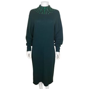 Vintage 1980s Mirrors of Krizia Knit Dress and Jacket Size M - Fashionconservatory.com