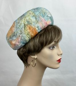 Vintage 60s Pastel Floral Pillbox Hat - Fashionconservatory.com