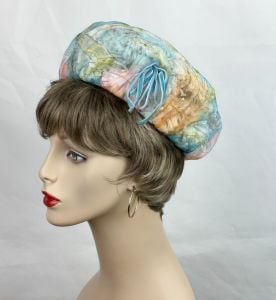 Vintage 60s Pastel Floral Pillbox Hat