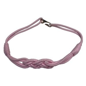 80s Pink Obi Stretch Belt with Knot Design  - Fashionconservatory.com