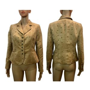 New Modern Vintage Pierre Cardin Ultra Suede LOGO Blazer Riding Jacket - Fashionconservatory.com