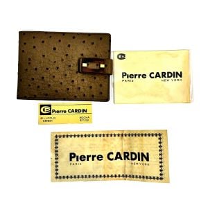 1960s Deadstock Pierre Cardin Ostrich Billfold Wallet — Made in France