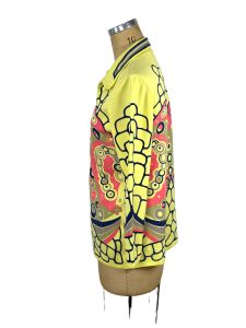 1970s tunic top with op art design - Fashionconservatory.com