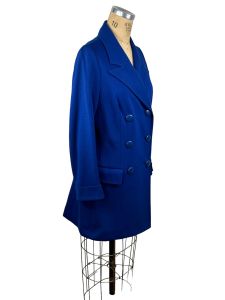 1960s 70s wool coat double breasted by Butte Knits Size M - Fashionconservatory.com