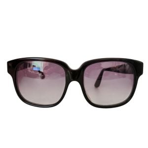 Emmanuelle Khanh 1980’s Oversized Sunglasses in Black, Mod 8080, Handmade France