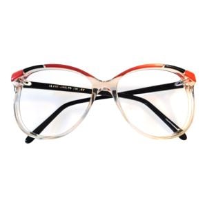 1980’s Oversized Cateye Frames in Red/ Black Eyeglasses or Sunglasses, Unworn - Fashionconservatory.com