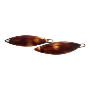 1960’s Tortoiseshell French Hair Clips with Wire Back, Handmade in France, New - Fashionconservatory.com