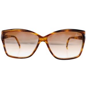 1970’s Sunglasses in Tortoiseshell, Angular w Slight Cateye, Made in Italy
