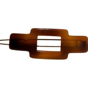 1960’s French Hair Clip Barrette in Tortoiseshell, Mod Hair Clip, 2.5” Long - Fashionconservatory.com