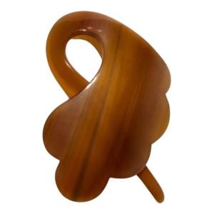 Vintage French Charles Wahba Tortoiseshell Hair Pick, 2.5” Long 