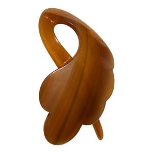 Vintage French Charles Wahba Tortoiseshell Hair Pick, 2.5” Long  - Fashionconservatory.com