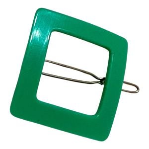 1960’s Mod French Square Battette in Kelly Green, 1.5” , Deadstock Unworn - Fashionconservatory.com