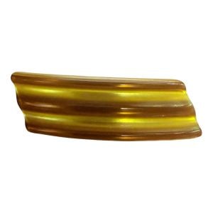 Charles Whaba Bar Barrette in Pearly Brown & Gold, 2.5”, Made in Belgium, Deadstock