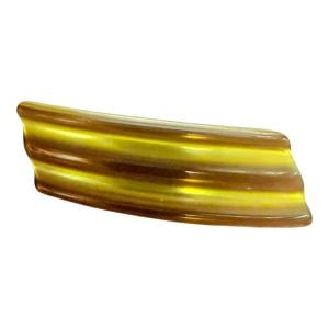 Charles Whaba Bar Barrette in Pearly Brown & Gold, 2.5”, Made in Belgium, Deadstock - Fashionconservatory.com