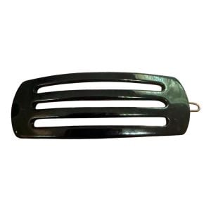 1960’s Vintage French Barrette Hair Clip in Jet Black, Mod Fashion, 2.5”, Unworn
