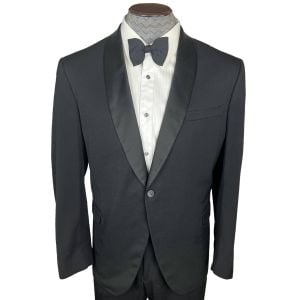 Vintage 1960s Tuxedo Suit 1967 Playboy Brand Sz L - Fashionconservatory.com