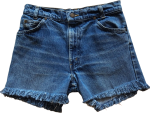70s Stonewash Cotton Denim Cutoff Jean Shorts by the Gap | 28 Waist