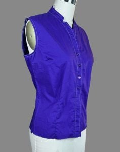 Vintage 50s Purple Sleeveless Blouse by Bobbie Brooks, Sz 36 - Fashionconservatory.com