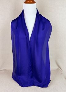 Vintage Purple Silk Long Scarf, Baar and Beards - Fashionconservatory.com