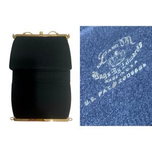 60s Black & Gold Convertible Bag | 3 Way Top Handle  Handbag - Fashionconservatory.com