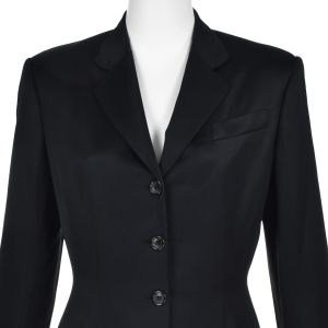 RICHARD TYLER Vintage Black Four-Button Classic Blazer SIZE 8-10 M/L - Fashionconservatory.com