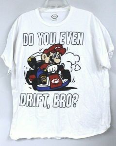 Vintage Nintendo T-Shirt Size L/ XL 90s Super Mario Bro Licensed Tag Drift