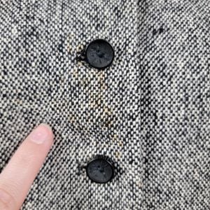 Vintage Glenhaven Black & White Button Front Sport Coat Blazer Jacket - Fashionconservatory.com