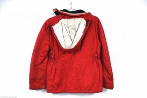 Vtg 1950s Tom Sawyer Red Cotton Coat Boys Knit Collar Winter Costume Ralphie - Fashionconservatory.com