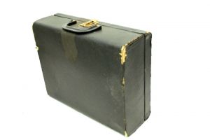 Mid Century VTG Suitcase Luggage W.Z. Gibson Tailor Chicago Advertising Sample? - Fashionconservatory.com