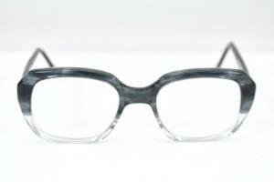 VINTAGE 1970s VERTEX BICKLEY Gradient Gray HIPSTER  EYEGLASSES FRAMES Big - Fashionconservatory.com