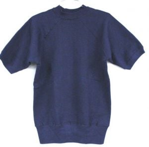 Vintage 1950s Jockey Sweatshirt NOS Short Sleeves Blue Mens M NOS 4'' Waistband