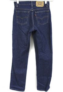 NWT Rare VTG Boys 12 Levi's 506 Denim Blue Jeans 26 x 26.5 USA Orange Tab - Fashionconservatory.com