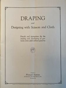 Draping and Designing With Scissors and Cloth: 1920's 1924 Original  VERY GOOD - Fashionconservatory.com