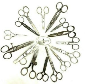 16 PC VTG Small Scissors Lot Griffon,Crown, Wiss,Spalding,Germany,Griffon Judson