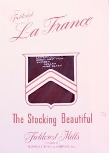 VTG Nylon Stockings Cuban La France #100 Seamed Hosiery French Coffee Sz10 NIB