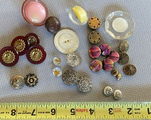 VTG Metallic Buttons Shank 40s-50s Small to large Lot of 30 Celluloid Metal More - Fashionconservatory.com