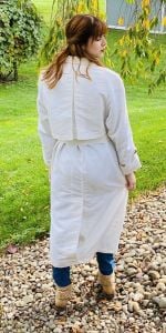 Vtg Bradley Michael White Belted Trench Coat Great Buttons NWOT Sz M 1980s - Fashionconservatory.com