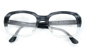 VINTAGE 1970s VERTEX BICKLEY Gradient Gray HIPSTER  EYEGLASSES FRAMES Big