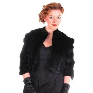 Vintage Black Sheared Rabbit Fur Chub Short Jacket 1930's Velvety Soft Small - Fashionconservatory.com