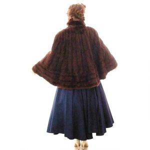 Vintage 40s Dark Brown SABLE Fur Convertible Stole O/S Hollywood Glamour - Fashionconservatory.com