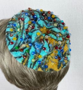 Vintage 60s Tiny Beaded Pillbox Hat by Sally Victor - Fashionconservatory.com