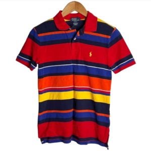 Vintage Ralph Lauren Striped Boys Polo Shirt