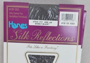 Vintage Deadstock Hanes Silk Reflections Control Top Sandalfoot Pantyhose, 3 Colors, Sz A-B, Hosiery - Fashionconservatory.com