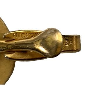 50s 60s Gold Mid Century Horseshoe Tie Bar Tie Clip  - Fashionconservatory.com