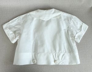 Vtg 50s White Toddler's Button Bottom Shirt, Sz 3 - Fashionconservatory.com