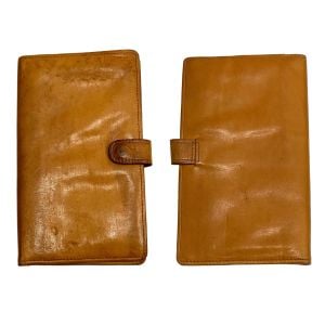 70s Vintage British Tan Bridle Hide Leather Travel Wallet Organizer  - Fashionconservatory.com